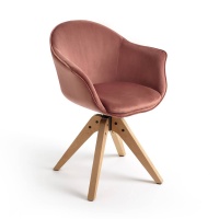 Кресло Офисное вращающееся QUILDA единый размер розовый LA REDOUTE INTERIEURS  фото, kupilegko.ru